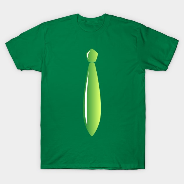 Shiny Lime Tie T-Shirt by Axiomfox